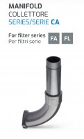 Anschlussbogen für FL Filter 4" in Kombination mit Schallschutzhaube SC9-10